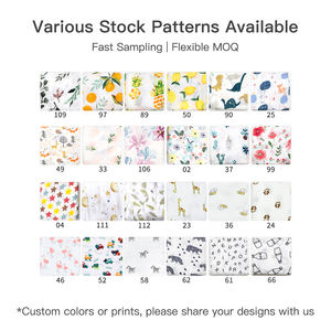 Couverture Bébé Personnalisée <span class=keywords><strong>en</strong></span> Mousseline 70% Bambou 30% Coton 47x47 Pouces Respirante pour Lit, Sieste et <span class=keywords><strong>Poussette</strong></span> – Fabrication Artisanale - Product Image 5