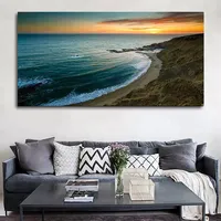 Grand panneau de peinture murale moderne, toile imprimée de paysage naturel, décoration de la maison, nouveau