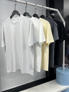 เสื้อยืดคอกลมผู้ชาย ผ้าคอตตอนถัก 100% ทรงปกติ น้ำหนัก 230 กรัม ขายส่ง รับสกรีนโลโก้ ย้อมสีพื้น เสื้อยืดลำลอง - Product Image 2