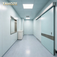 Porte de blindage anti-rayonnement en acier inoxydable à feuille simple avec contrôle d'accès pour salle blanche, hôpital, laboratoire