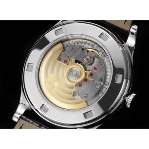 Montre mécanique de luxe automatique Drioshipping de haute qualité avec mouvement 324, lunette sertie de diamants et calendrier, pour femmes et hommes, en cuir de vachette - Product Image 5