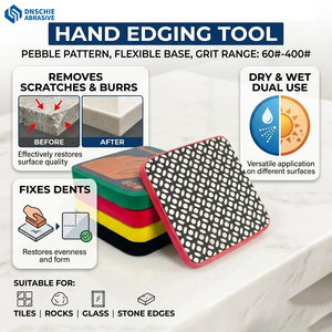 ใบเจียรเพชรแบบหยดน้ำทรงสี่เหลี่ยม สำหรับขัดแต่งขอบ ขัดเงา ใช้กับกระเบื้องเซรามิก หินแผ่น แก้ว และหิน - Product Image 1