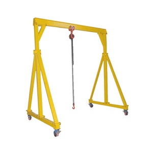 رافعة جسرية متنقلة 3 طن 5 طن من نوع اليورو ، رافعة جسرية صغيرة بإطار محمول للأماكن الداخلية والخارجية - Product Image 1
