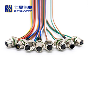 M12 с кабелем Ethernet <span class=keywords><strong>RJ45</strong></span> M12 <span class=keywords><strong>RJ45</strong></span> к разъему Ethernet в сборе 4 Pin D с кодом 2 3 4 5 6 8 12 Pin - Product Image 6
