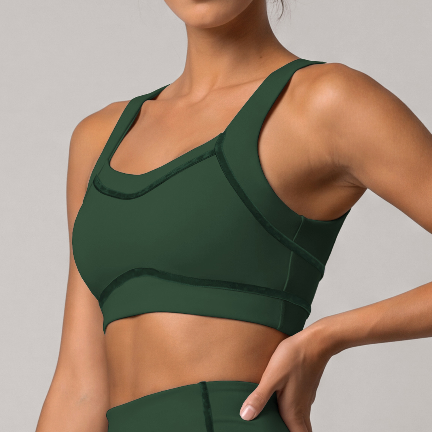New Arrival Women's High Quality Fitness Yoga Bra XL Sexy Sport Bra Zipper Back Adjustment Compression Front Crystal Breathable