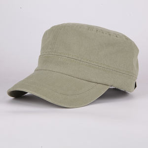 Cotton حافة منحنية قليلاً مسطحة مع شعار مخصص للتطريز بيع بالجملة قبعة مسطحة علوية - Product Image 2