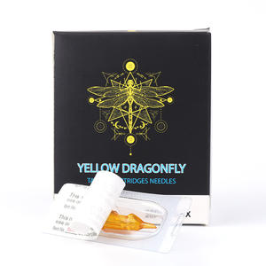 20 قطعة من إبر الوشم الصفراء ذات الاستخدام الواحد من الفولاذ المقاوم للصدأ، معقمة بنسبة 100% بغاز أكسيد الإيثيلين، لماكينات الوشم - Product Image 6
