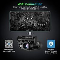 Kacamata Penglihatan Malam GOYOJO yang Dipasang di Helm 1080P HD 6X Zoom Inframerah Tahan Air untuk Berburu dan Berkemah