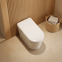 WC intelligent moderne MWD CE 220V en céramique avec bidet électronique automatique, bidet WC intelligent, siphon en P 180mm, OEM