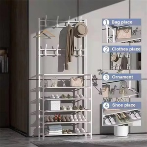Perchero Metálico para Colgar Sobre la Puerta, 2025, Venta Caliente, Organizador de Bolsas de Fábrica, 5 Niveles, Multifuncional, Moderno, para Sala de Estar, Zapatos y Abrigos - Product Image 1