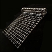 Cinturón de malla tejida de sarga Great Wall, deflector corrugado en forma de U, cinta transportadora de Metal, corte tejido, procesamiento doblado soldado disponible