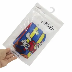 Direct Factory Supplier Underwear Packaging Zipper Top Bag Doypack with Transparent Window