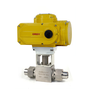 DC24V DC12V haute pression électrique motorisé NPT BSP filetage forgé robinet à boisseau sphérique pour canalisations de vapeur chaudières azote - Product Image 5