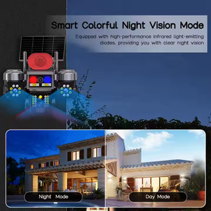 Ngoài trời An Ninh Dome Camera 1080p năng lượng mặt trời-Powered mạng Máy ảnh 4G ba ống kính phát hiện chuyển động - Product Image 4