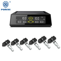 Vente directe d'usine, système de surveillance de la pression des pneus universel pour camion à 6 roues, radiofréquence numérique sans fil, style TPMS solaire