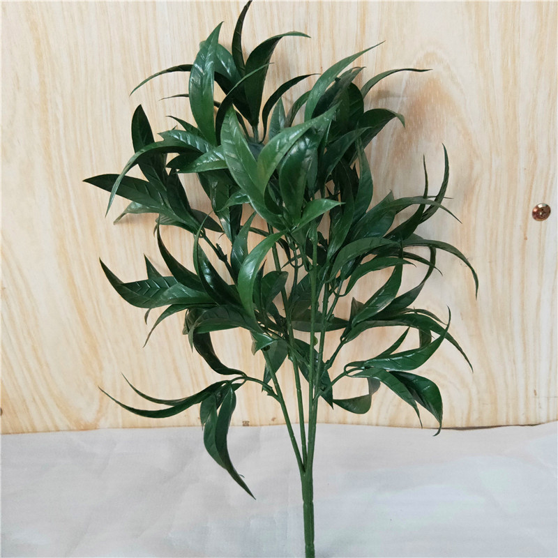 32cm antler leaf dark green