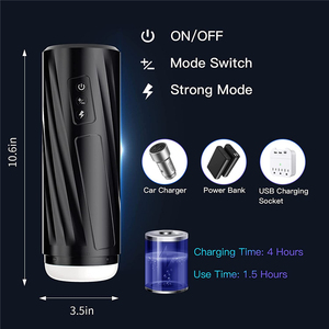 Masturbador Masculino Interactivo LetRock con Potentes Movimientos de Empuje y Vibradores Automáticos, Certificado CE para Hombres - Product Image 5