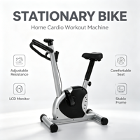 Vélo d'exercice stationnaire en acier pour la maison, équipement de fitness pour la maison, fabriqué en Chine