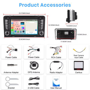 วิทยุติดรถยนต์ Audi A3/S3/RS3 ยี่ห้อ Podofo ขนาด 7 นิ้ว 4+64GB ระบบ Android รองรับ Wireless CarPlay และ Android Auto พร้อม GPS WIFI BT FM RDS - Product Image 6