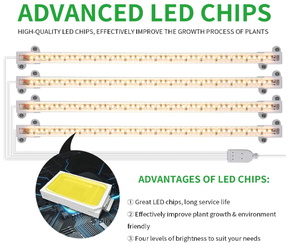 Lampe de croissance des plantes LED COB en aluminium IP54 avec minuterie USB, gradation intelligente, spectre complet, complément de floraison - Product Image 4