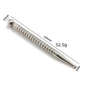 أداة تدليك بالإبر للعلاج بالضغط على نقاط الجسم، قلم كشط من حجر اليشم والكوارتز الوردي، عصا علاجية للمساج بالغوا شا - Product Image 5