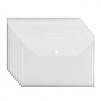 Classeur transparent A4 en vrac, organiseur de documents en plastique pour le bureau, l'école et les examens