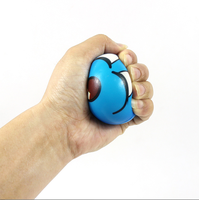 Ballon anti-stress en PU de 6,3 cm avec expression de dessin animé