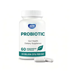 Complément alimentaire en capsules de probiotiques végétariens OEM/ODM, favorise la digestion, 2 capsules par portion, 500 mg, conçu pour soutenir les adultes - Product Image 1