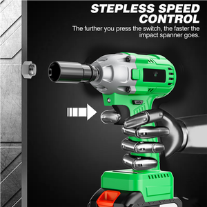 20V Cordless Impact Wrench DIY Grade With 320Nm Torque <b>Battery</b> Powered Car Support Local EU Warehouse Drop Shipping CW-20C-2 Cor - Product Image 3