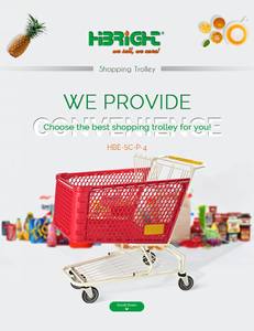 Carrito de Compras de Plástico de Alta Capacidad con Logotipo Personalizado, Movilidad Suave, Premium para Supermercado - Product Image 2