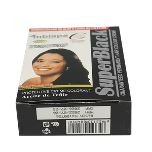 Crema de color negro natural para el cabello, crema permanente de la mejor calidad, 30ml