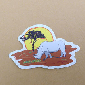 Etiqueta de PVC de impresión personalizada a prueba de agua, pegatina de dibujos animados de vinilo holográfica, reflectante, con purpurina, arco iris - Product Image 6