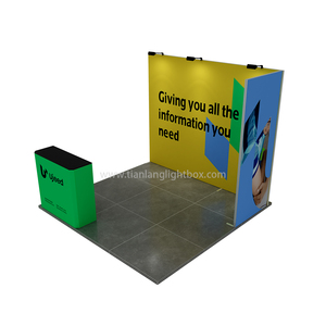 Soporte de exhibición de mostrador de aluminio personalizado Tianlang3X3M con stand de exposición para ferias comerciales eficientes - Product Image 4