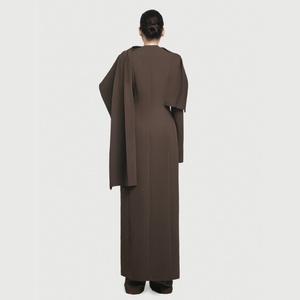 Gabardina Larga Elegante y Transpirable de Alta Calidad para Mujer, Nueva Colección 2026, Casual, con Cuello en V Profundo, Botones Metálicos, Plisada, Holgada, con Detalles de Primavera - Product Image 4