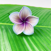 Pulau Hawaii EVA busa buatan Plumeria Frangipani telinga memilih kepala rambut bunga untuk pesta dekorasi sehari-hari