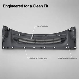 Déflecteur d'eau pour panneau de capot pour Tesla Model Y 2025 Facelift OE 1930438-00-D 1930439-00-D Remplacement de la couverture de capot de pare-brise - Product Image 2