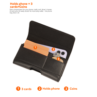 Étui de téléphone en cuir avec clip de ceinture en métal robuste, fermeture magnétique, étui de téléphone portable avec clip pour hommes et femmes