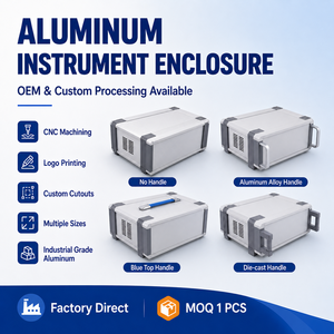 <span class=keywords><strong>Caja</strong></span> de Control de Aleación de Aluminio Personalizada para Chasis de Equipos de Prueba Electrónica, Protección IP54, 4 Opciones de Asa, Ventilación, OEM, ODM - Product Image 1