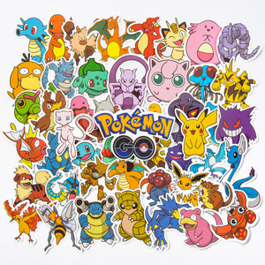 Adesivi Pokémon <span class=keywords><strong>Pikachu</strong></span> in PVC con Stampa Digitale, Impermeabili, Ecologici, <span class=keywords><strong>di</strong></span> Alto Valore, Creativi, Fai-da-Te, per Casa e Regali Promozionali - Product Image 2