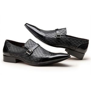 Chaussures habillées de bureau pour hommes en cuir véritable, style Oxford, à bout pointu, à lacets, légères et antidérapantes, nouvelle collection printemps, qualité supérieure, design original - Product Image 2