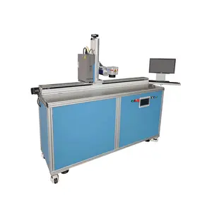400mm*1700mm large format dynamic 50w raycus fiber laser marking machine for super long object engraving