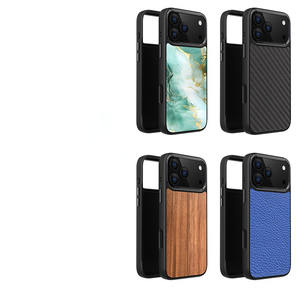 Coque de téléphone abordable à motif personnalisé, nouveau design bicolore avec rainures, motif <span class=keywords><strong>dessin</strong></span>, cinq anneaux métalliques pour iPhone 17 16 15 Pro <span class=keywords><strong>Max</strong></span> - Product Image 5