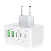 Nouveau chargeur rapide magnétique universel PD20W en PC+ABS ignifuge pour ordinateur portable et téléphone portable, compatible Royaume-Uni/États-Unis/UE, modèle 2026