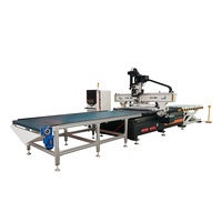 Machine de découpe CNC ATC à changement d'outil automatique pour le travail du bois et la découpe de panneaux