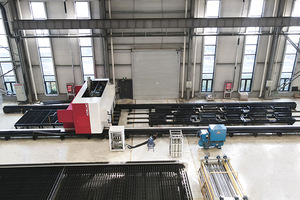 เครื่องตัดไฟเบอร์เลเซอร์แบบ 3 มิติ 4 แกน สำหรับคานเหล็ก H รุ่น Heavy Duty รองรับระบบควบคุม Cypcut และ BMP - Product Image 3