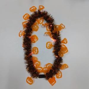 Collier lumineux Halloween <span class=keywords><strong>2023</strong></span> décorations de fête en plastique, fournitures de Festival personnalisées - Product Image 4