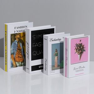 Marchio di moda eco-friendly libri di carta decorativa falsa copertina rigida libro per la casa Hotel caffetteria camera decorazione per la laurea pasqua - Product Image 3