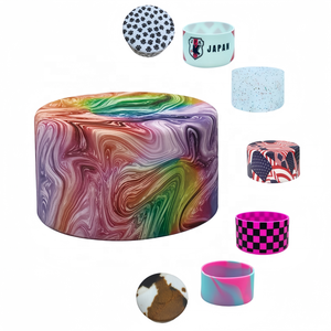 Manchon <span class=keywords><strong>de</strong></span> tasse en silicone écologique <span class=keywords><strong>de</strong></span> qualité alimentaire personnalisé, couvre-bouteille d'eau, base résistante à l'usure, support antidérapant, thermos - Product Image 1