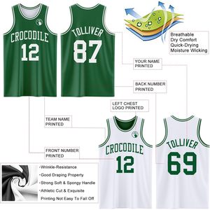 Conjunto de Uniforme de Baloncesto Personalizado Reversible para Hombre, Camiseta sin Mangas de Doble Cara, Pantalones Cortos, Uniforme de Equipo, Absorbe la Humedad, Sublimado, 320g - Product Image 2
