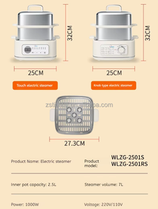Лидер продаж, двухслойный Электрический отпариватель для пищевых продуктов из нержавеющей стали, умный Многофункциональный кухонный прибор для домашнего использования - Product Image 5